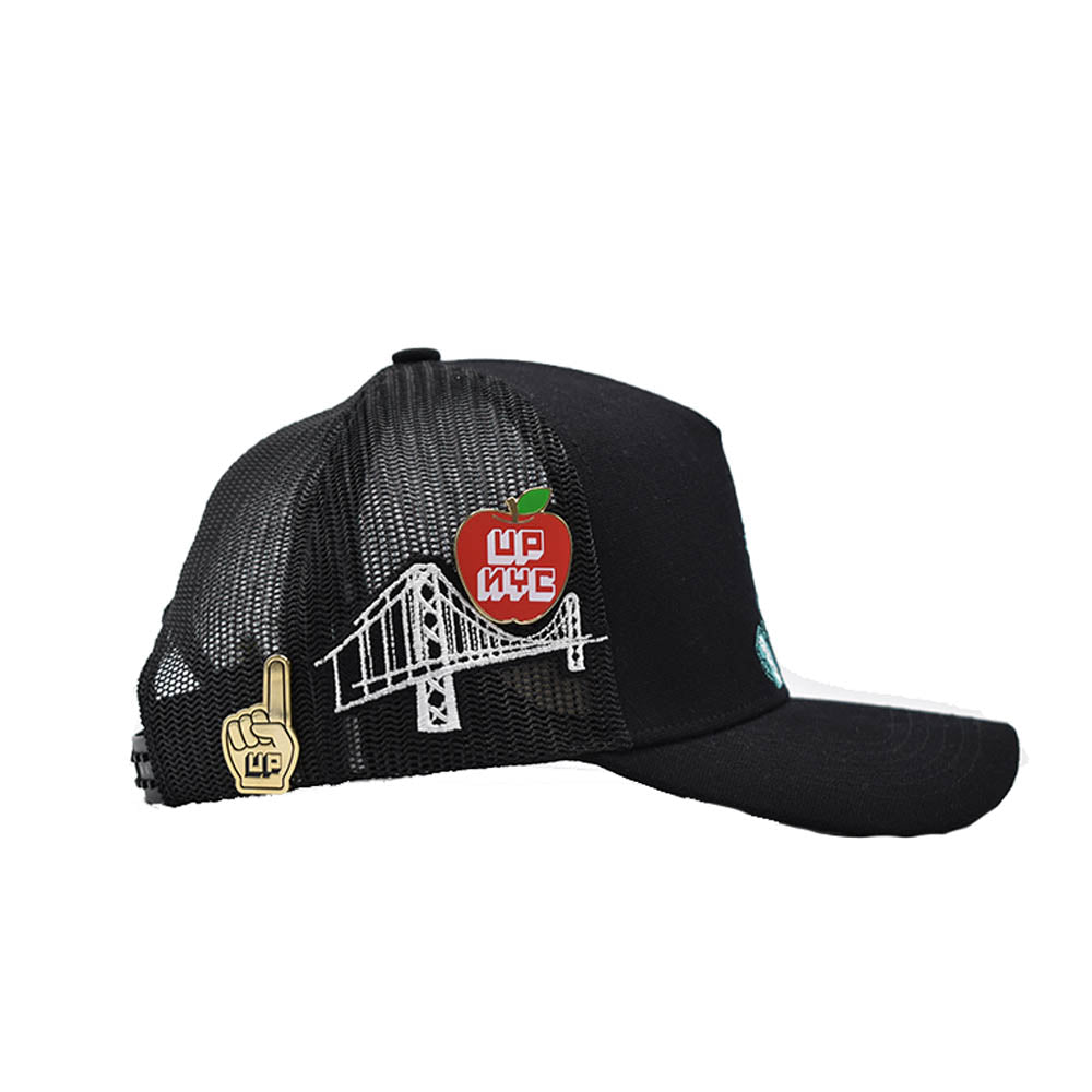 UP NYC Trucker Hat Black
