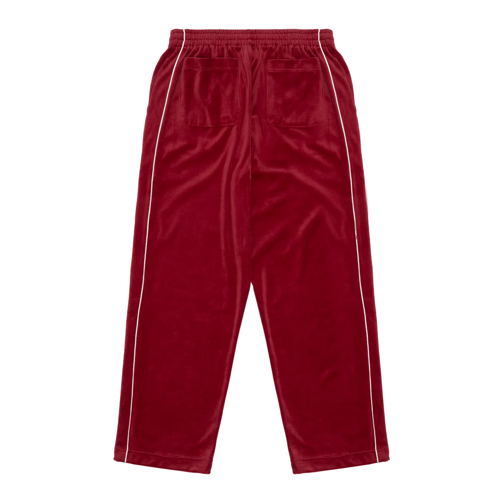 SINCLAIR VELOUR PIPING PANT BURGUNDY